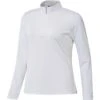 ADIDAS Women's UPF 50 1/4 Zip Longsleeve Top Plus