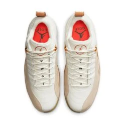 Nike Air Jordan XII G Spiked Golf Shoe - White/Beige -Best Golf Beige 2