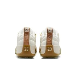 Nike Air Jordan XII G Spiked Golf Shoe - White/Beige -Best Golf Beige 3