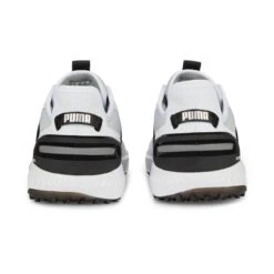 Puma Men's Ignite Elevate Spikeless Golf Shoe - White/Black -Best Golf Black 16