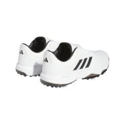 ADIDAS Men's Bounce 3.0 Spiked Golf Shoe - White/Black -Best Golf Black 21