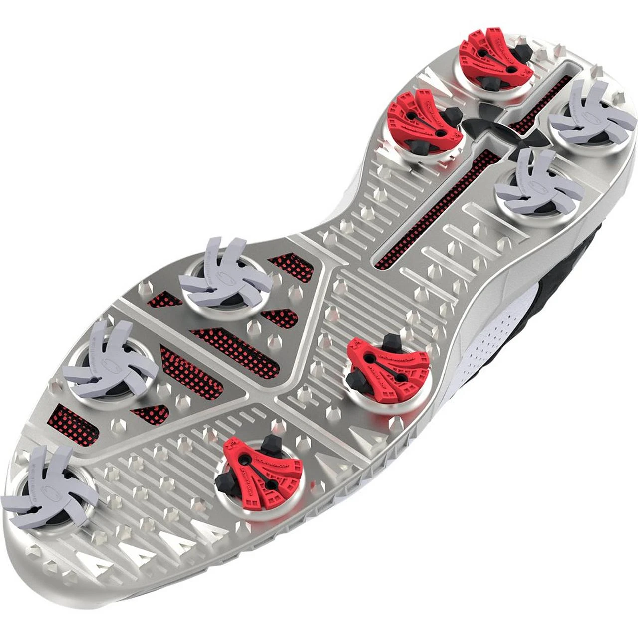 Under Armour Men's HOVR Drive 2 Spiked Golf Shoe - Grey/Black 2 Under Armour Men's HOVR Drive 2 Spiked Golf Shoe - Grey/Black - Image 2