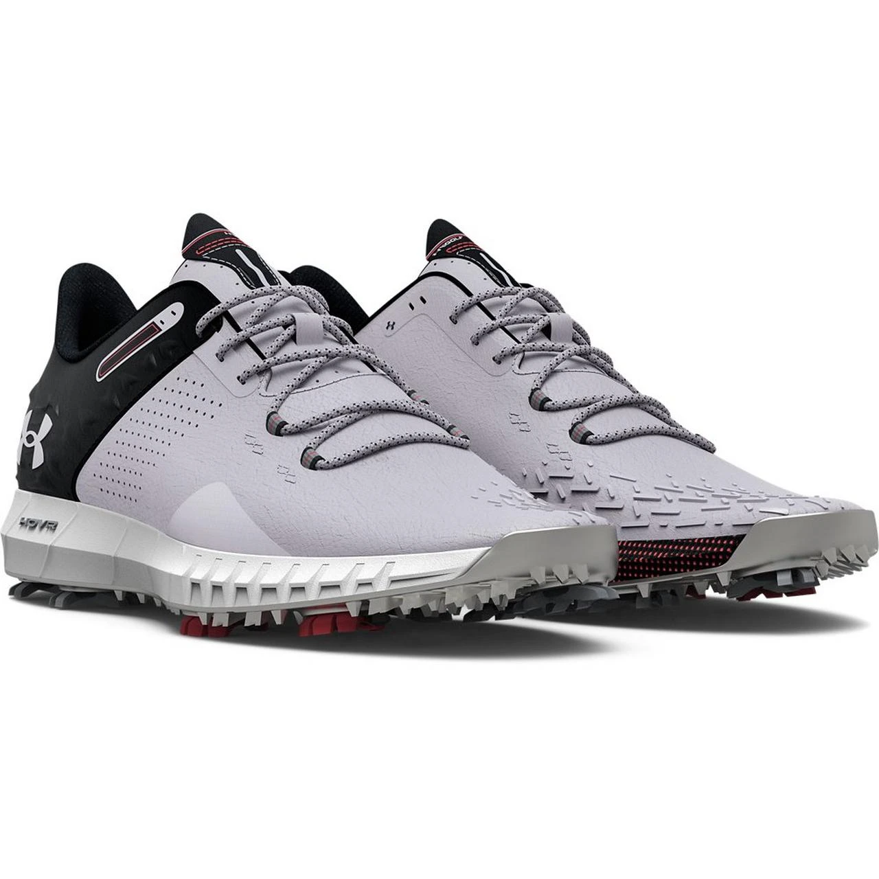 Under Armour Men's HOVR Drive 2 Spiked Golf Shoe - Grey/Black 3 Under Armour Men's HOVR Drive 2 Spiked Golf Shoe - Grey/Black - Image 3