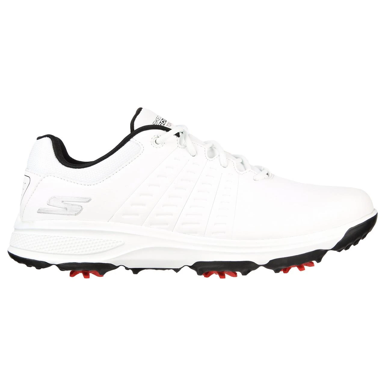 Skechers Men's Go Golf Torque 2 Spiked Golf Shoe - White/Black 1 Skechers Men's Go Golf Torque 2 Spiked Golf Shoe - White/Black