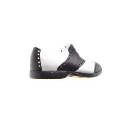 Women's Oxford Classic Spikeless Shoe - White/Black -Best Golf Black 45