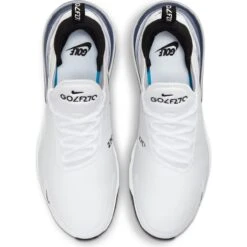 Nike Women's Air Max 270 G Spikeless Golf Shoe - White/Black -Best Golf Black 5