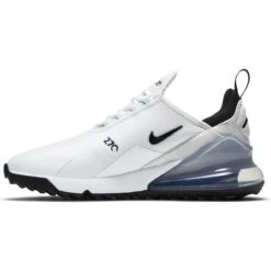 Nike Women's Air Max 270 G Spikeless Golf Shoe - White/Black -Best Golf Black 8