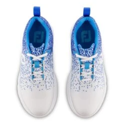 FootJoy Women's Leisure Spikeless Shoe - White/Blue -Best Golf Blue 18