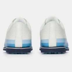 G/FORE Women's Tuxedo Gallivanter Spikeless Golf Shoe - White/Blue -Best Golf Blue 36