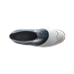 Women's Oxford Saddle Spikeless Shoe - Red/White/Blue -Best Golf Blue 42