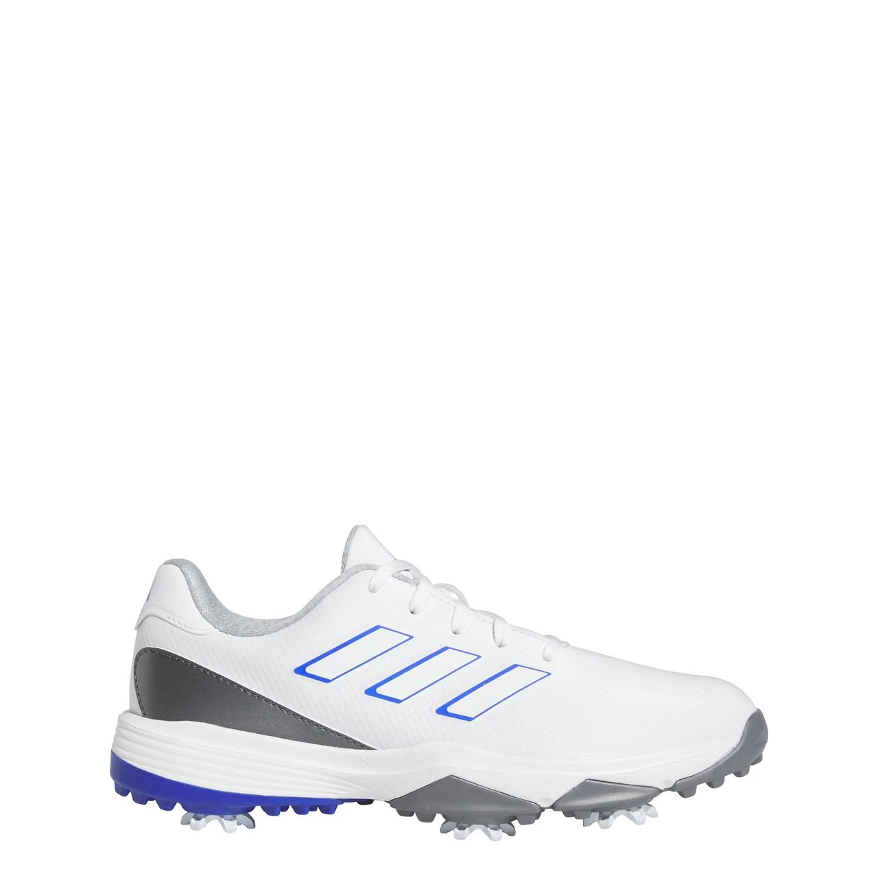 ADIDAS Junior ZG23 Spiked Golf Shoe - White/Blue 1 ADIDAS Junior ZG23 Spiked Golf Shoe - White/Blue