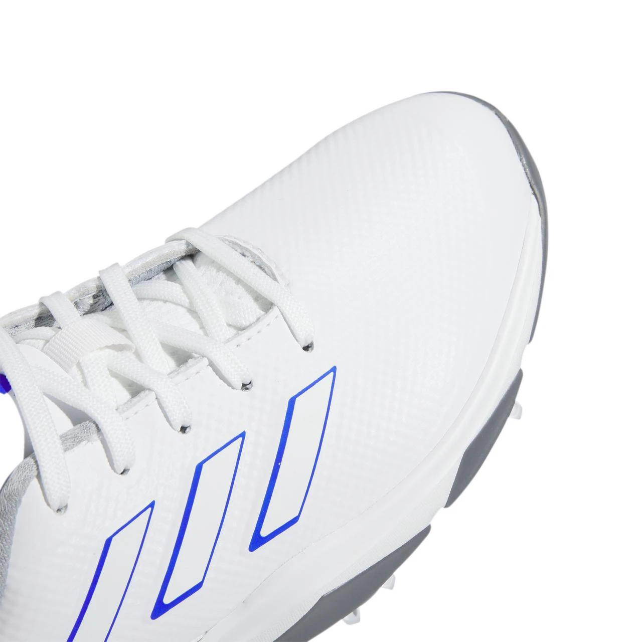 ADIDAS Junior ZG23 Spiked Golf Shoe - White/Blue 5 ADIDAS Junior ZG23 Spiked Golf Shoe - White/Blue - Image 5