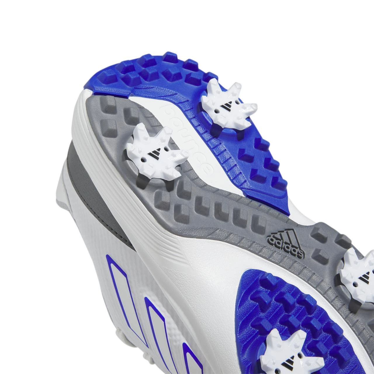 ADIDAS Junior ZG23 Spiked Golf Shoe - White/Blue 6 ADIDAS Junior ZG23 Spiked Golf Shoe - White/Blue - Image 6