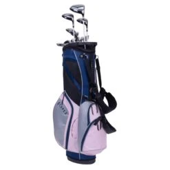 Ashley 11PC Package Set With Stand Bag - Navy/Blush