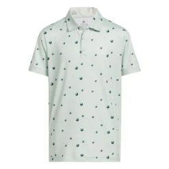 ADIDAS Boy's Print Short Sleeve Polo