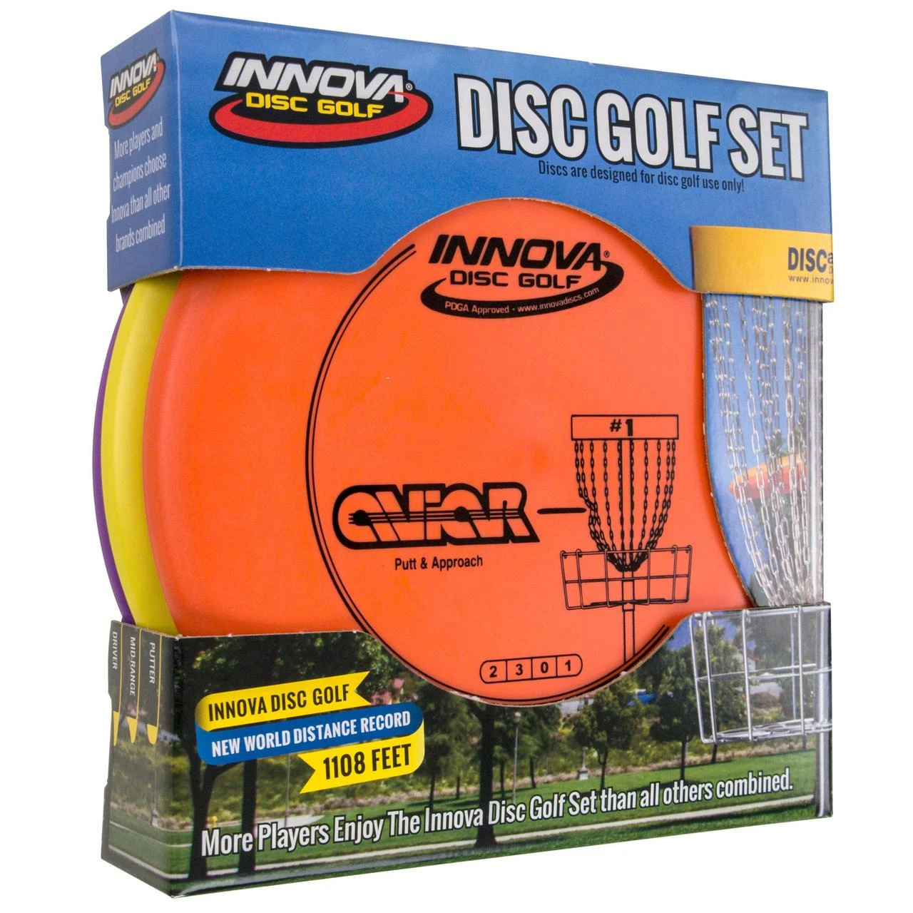 Innova DX Disc Golf 3-Pack Spacesaver 1 Innova DX Disc Golf 3-Pack Spacesaver