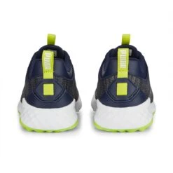 Puma Men's Fusion Pro Spikeless Golf Shoe - Navy/Green -Best Golf Green 10