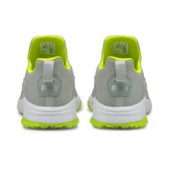 Puma Junior Fusion EVO Spikeless Golf Shoe - Grey/Green -Best Golf Green 15