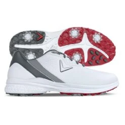 Callaway Men's Solana TRXv2 Spiked Golf Shoe - White/Grey -Best Golf Grey 24