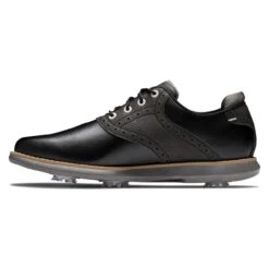FootJoy Women's Traditions Spiked Shoe - Black/Grey -Best Golf Grey 40