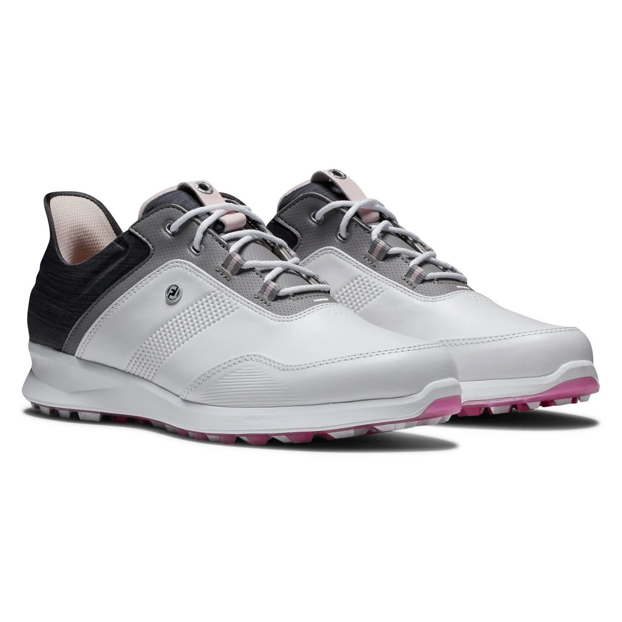 FootJoy Women's Stratos Spikeless Golf Shoe - White/Grey 5 FootJoy Women's Stratos Spikeless Golf Shoe - White/Grey - Image 5