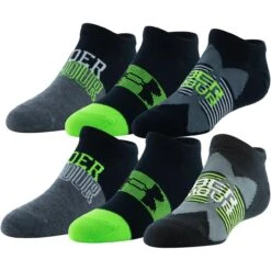 Under Armour Junior Essential Lite No Show Socks - 6 Pack