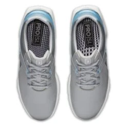 FootJoy Women's Pro SL Spikeless Golf Shoe - Grey/Light Blue -Best Golf Light Blue 10