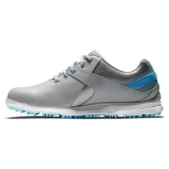 FootJoy Women's Pro SL Spikeless Golf Shoe - Grey/Light Blue -Best Golf Light Blue 11