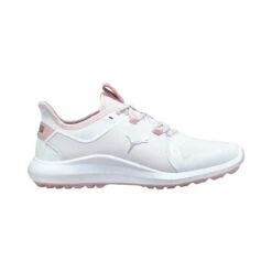 Puma Women's Ignite Fasten 8 Spikeless Golf Shoe - White/Light Pink