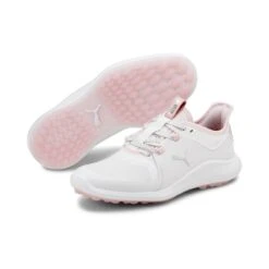 Puma Women's Ignite Fasten 8 Spikeless Golf Shoe - White/Light Pink 10 Puma Women's Ignite Fasten 8 Spikeless Golf Shoe - White/Light Pink -Best Golf Light Pink 4