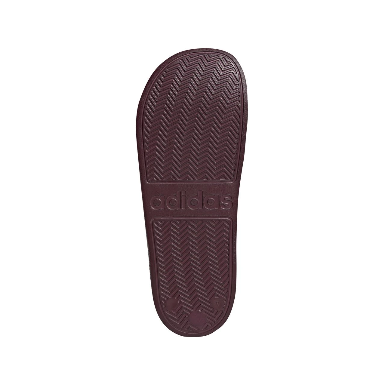 ADIDAS Men's Adilette Slides - Dark Red 4 ADIDAS Men's Adilette Slides - Dark Red - Image 4