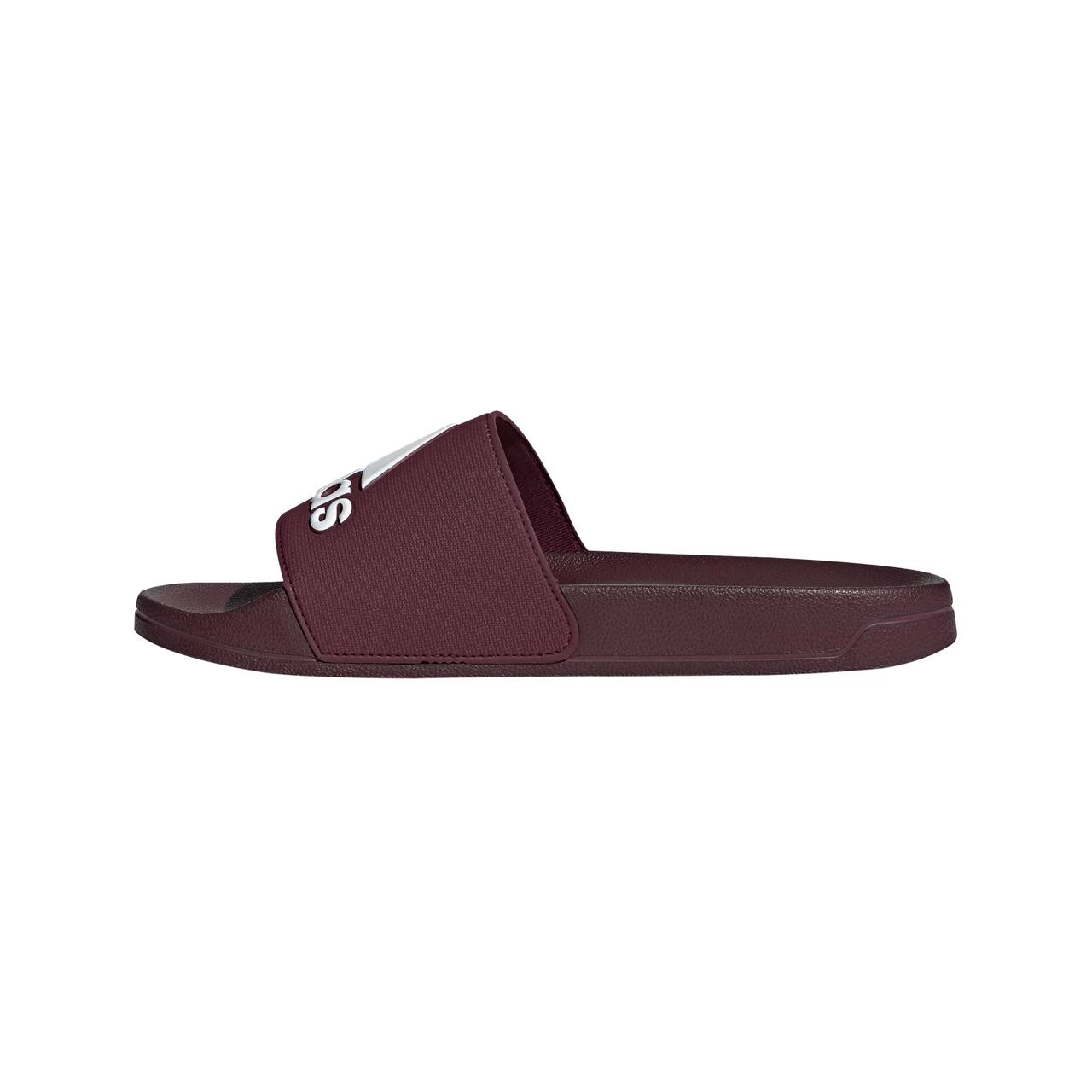 ADIDAS Men's Adilette Slides - Dark Red 6 ADIDAS Men's Adilette Slides - Dark Red - Image 6