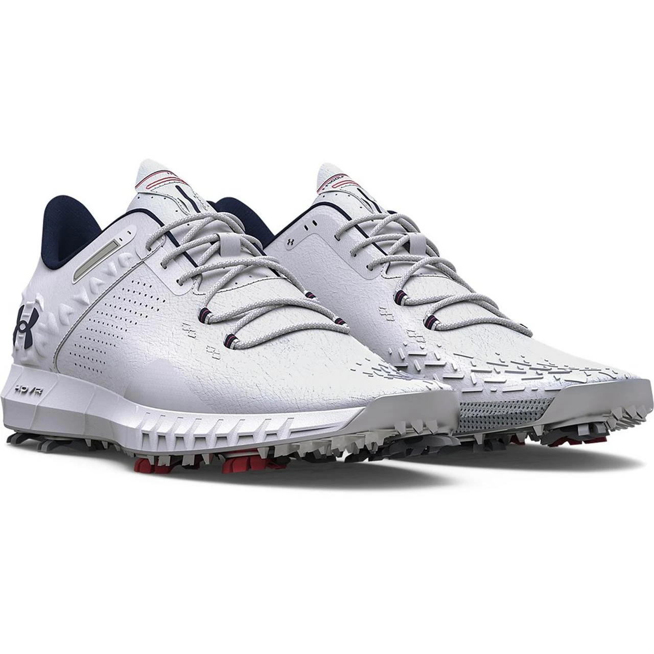 Under Armour Men's HOVR Drive 2 Spiked Golf Shoe - White 3 Under Armour Men's HOVR Drive 2 Spiked Golf Shoe - White - Image 3