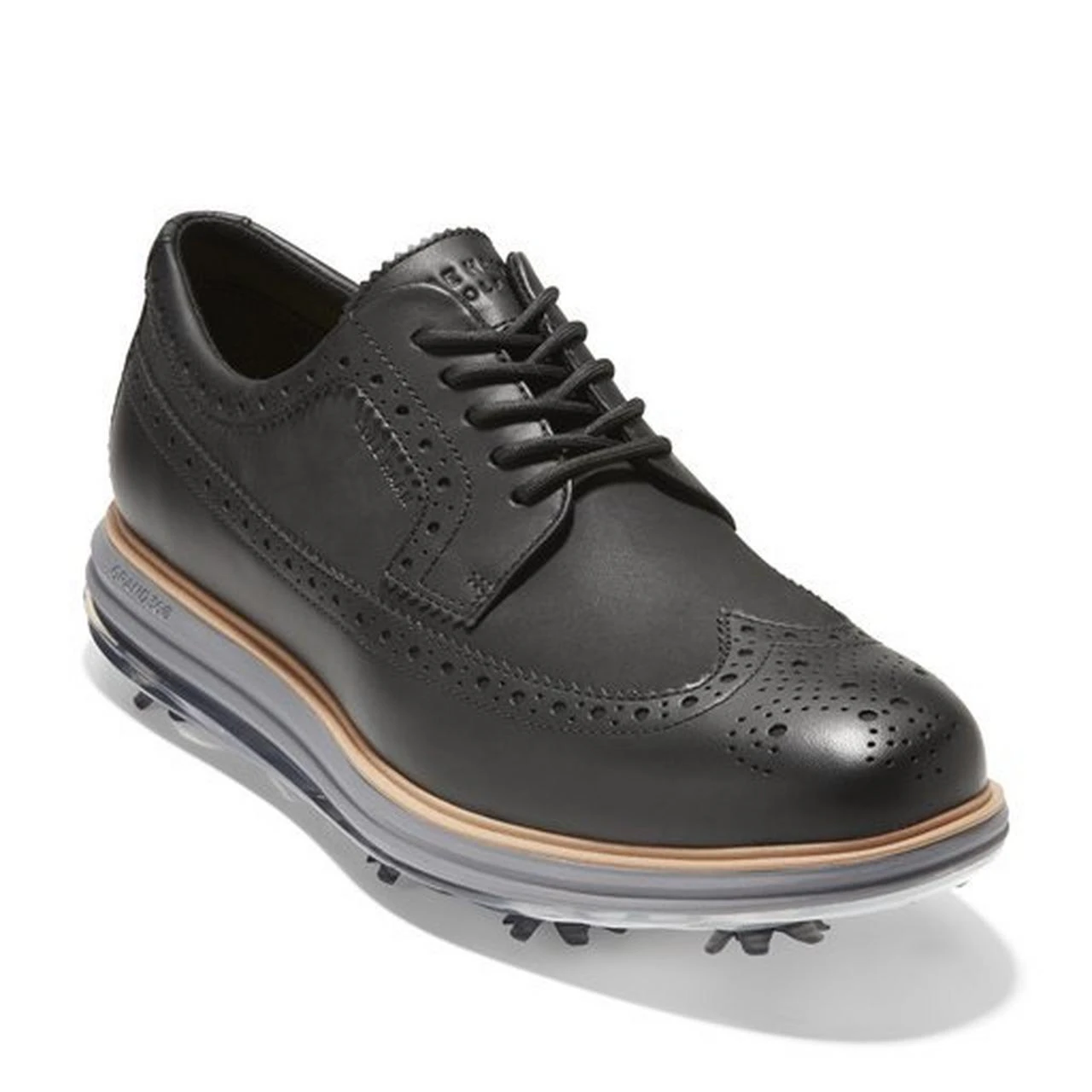 Cole Haan Men's Original Grand Tour Spiked Golf Shoe - Black 4 Cole Haan Men's Original Grand Tour Spiked Golf Shoe - Black - Image 4