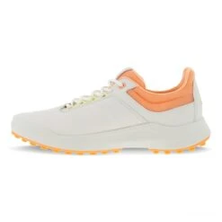 ECCO Women's Core Hybrid Spikeless Golf Shoe - White/Orange -Best Golf Orange 3