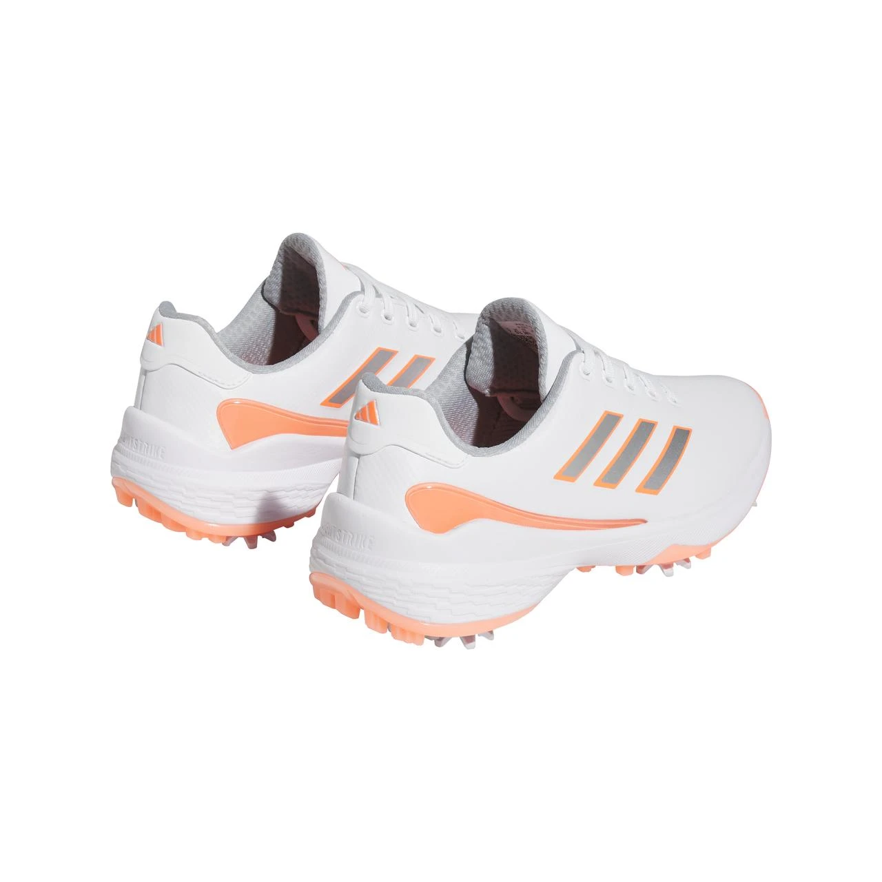 ADIDAS Women's ZG23 Spiked Golf Shoe - White/Peach 4 ADIDAS Women's ZG23 Spiked Golf Shoe - White/Peach - Image 4