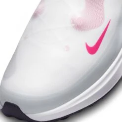 Nike Women's React Ace Tour Spikeless Golf Shoe - White/Pink -Best Golf Pink 20