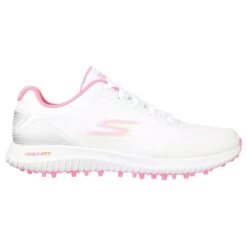 Skechers Women's Go Golf Max 2 Spikeless Golf Shoe - White/Pink