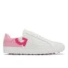 G/FORE Women's Two Tone Perf Disruptor Spikeless Golf Shoe- White/Pink