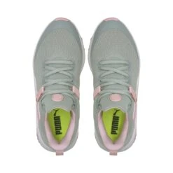 Puma Junior Fusion EVO Spikeless Golf Shoe - Grey/Pink -Best Golf Pink 49