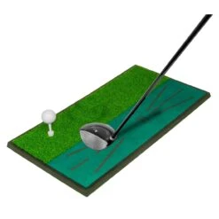 Practice Mat With Swing Path Indicator