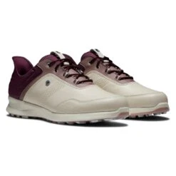 FootJoy Women's Stratos Spikeless Golf Shoe - Beige/Purple 11 FootJoy Women's Stratos Spikeless Golf Shoe - Beige/Purple -Best Golf Purple 11