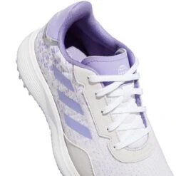 ADIDAS Junior S2G Spikeless Golf Shoe - White/Purple 5 ADIDAS Junior S2G Spikeless Golf Shoe - White/Purple -Best Golf Purple 2