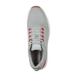 Skechers Men's Elite 4 Victory Spikeless Golf Shoe - Grey/Red -Best Golf Red 19