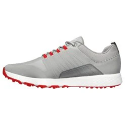 Skechers Men's Elite 4 Victory Spikeless Golf Shoe - Grey/Red -Best Golf Red 20