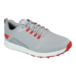 Skechers Men's Elite 4 Victory Spikeless Golf Shoe - Grey/Red -Best Golf Red 21