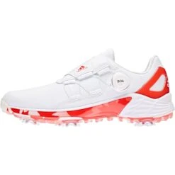 ADIDAS Women's ZG21 BOA Spiked Golf Shoe - White/Red