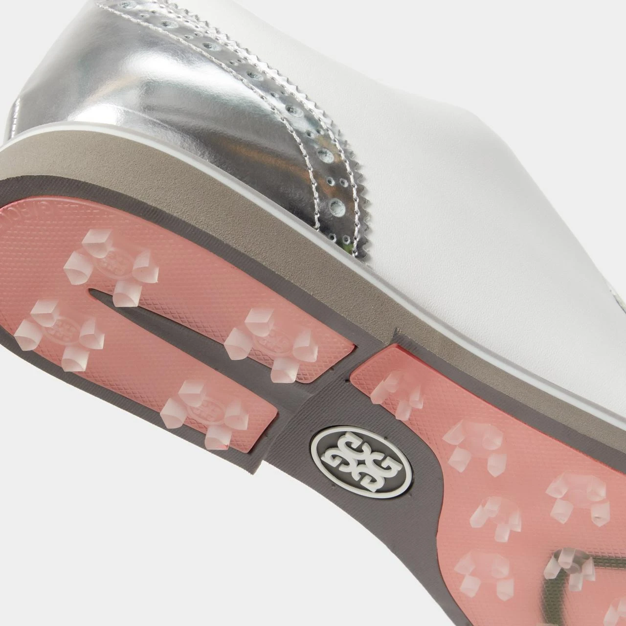 G/FORE Women's Cap Toe Gallivanter Spikeless Golf Shoe - White/Silver 5 G/FORE Women's Cap Toe Gallivanter Spikeless Golf Shoe - White/Silver - Image 5