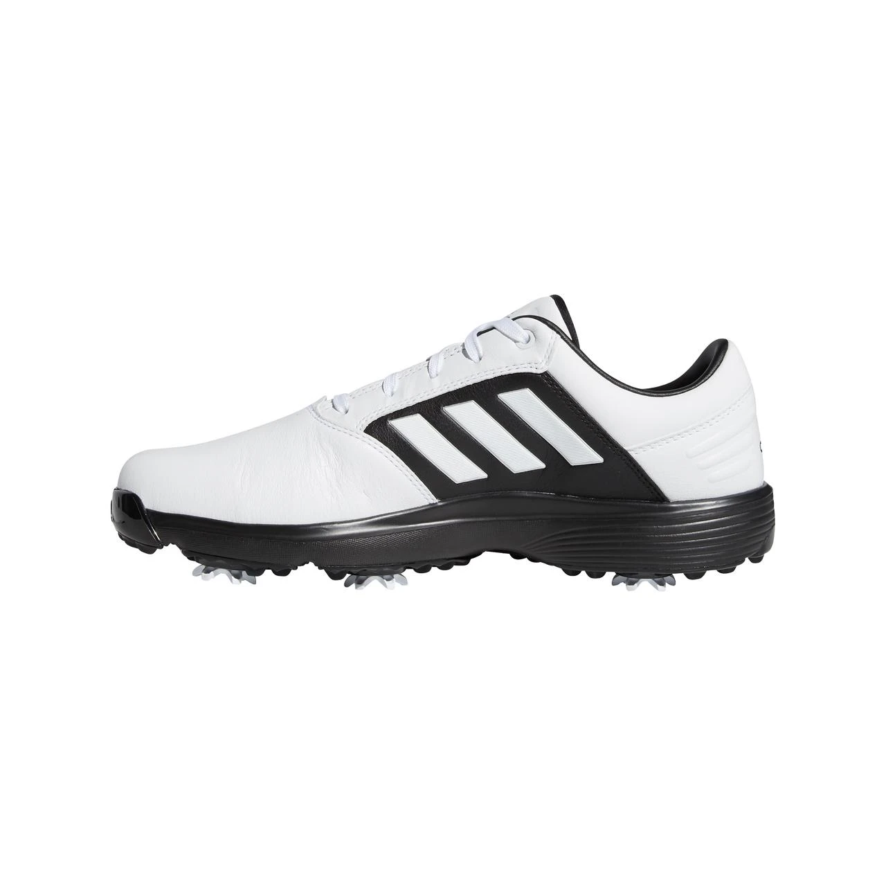 ADIDAS Men's 360 Bounce 2 Spiked Golf Shoe - White/Black/Silver 4 ADIDAS Men's 360 Bounce 2 Spiked Golf Shoe - White/Black/Silver - Image 4