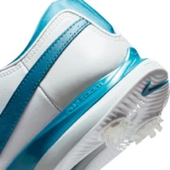Nike Men's Air Zoom Victory Tour 2 Spiked Golf Shoe - White/Teal -Best Golf Teal 12